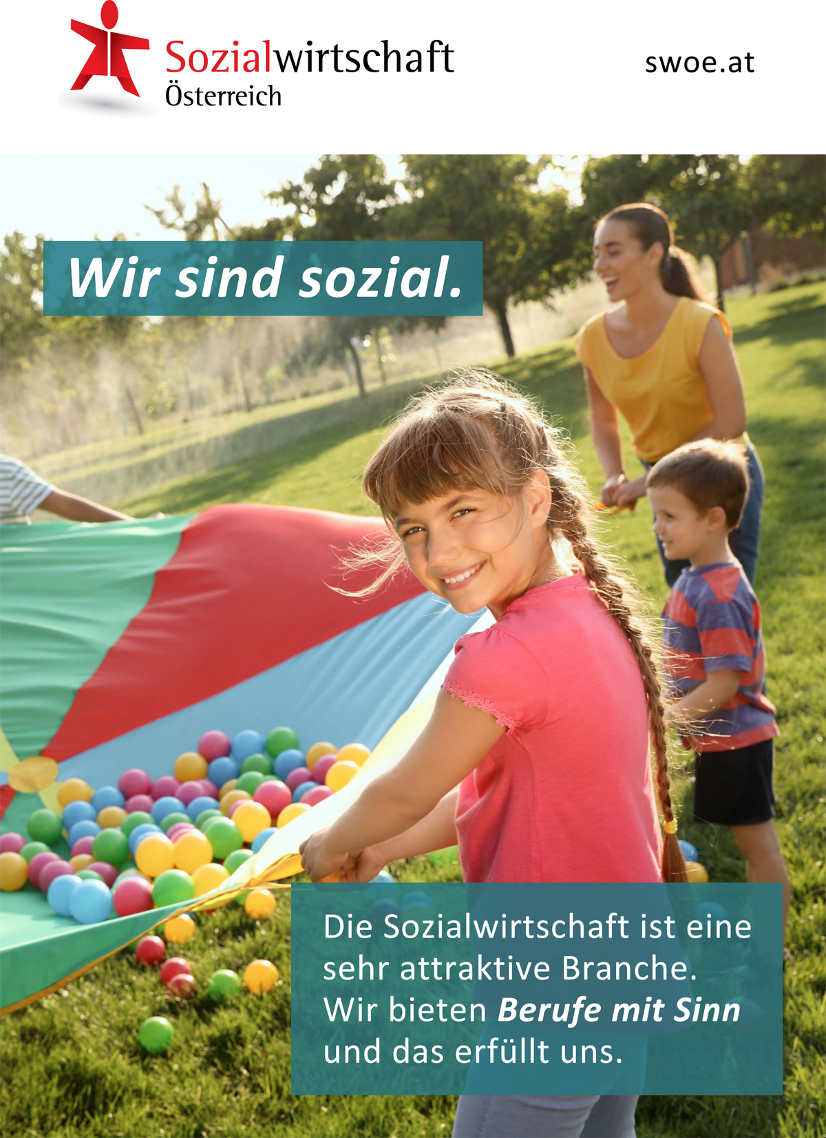 Sozialwirtschaft Österreich Sujet "Wir sind sozial"