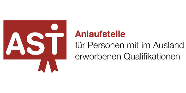 AST Anlaufstelle für Personen mit im Ausland erworbenen Qualifikationen Logo