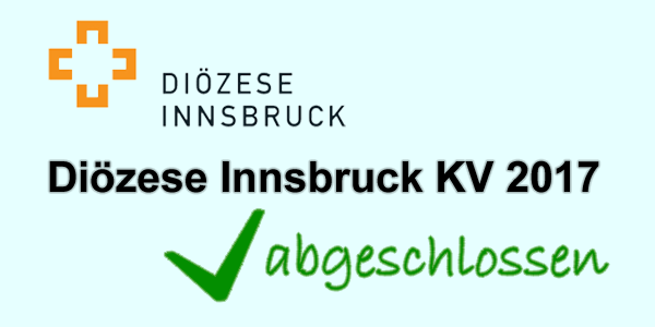 Diözese Innsbruck KV 2017 abgeschlossen